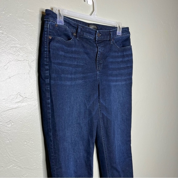 Talbots Dark Wash Flawless Five Pocket Slim Ankle Jeans - Picture 5 of 6